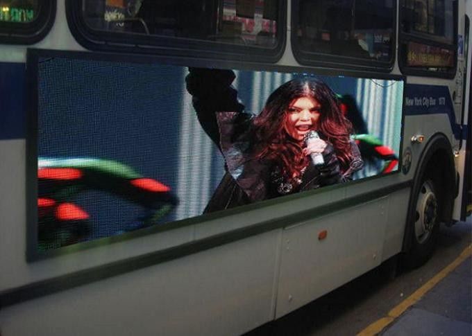 Wasserdichte bewegliche Pixel-Neigung Anhänger LED-Anzeigen-6mm im Freien für Bus-Werbung